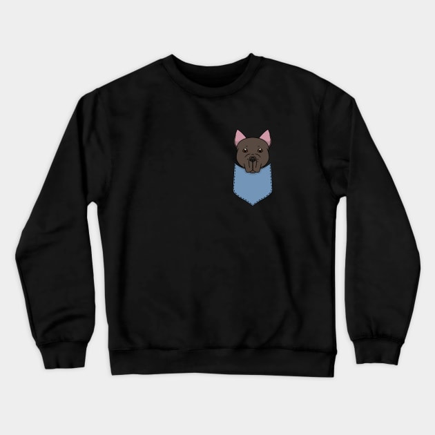 Cute Dog in a Pocket Crewneck Sweatshirt by HugSomeNettles